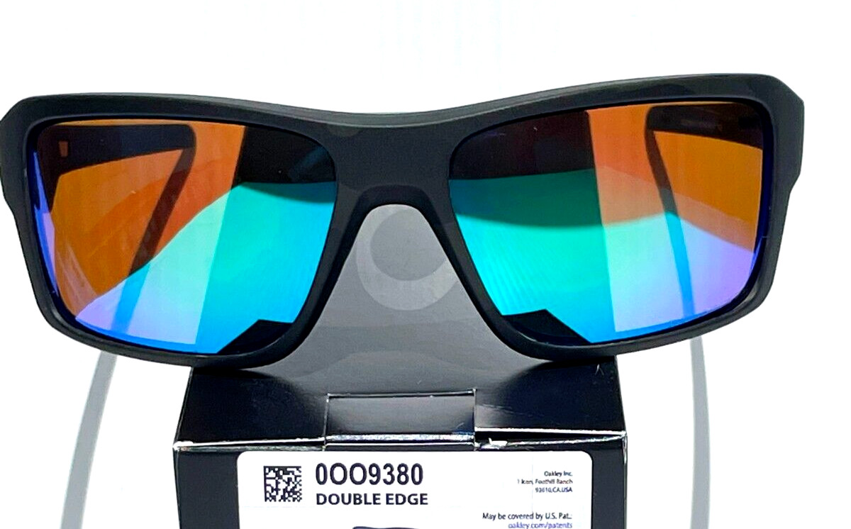 NEW Oakley DOUBLE EDGE Multicam Black POLARIZED Galaxy Jade Lens Sunglass 9380