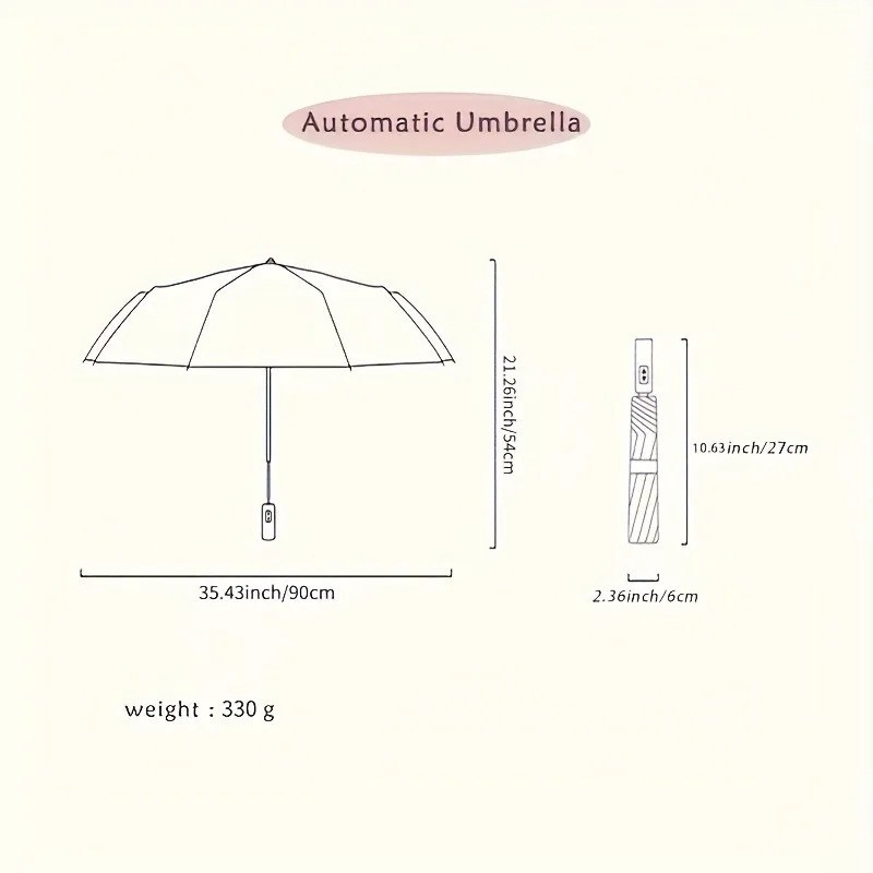 8-Rib Automatic High Quality Umbrella automatic foldable open/close design