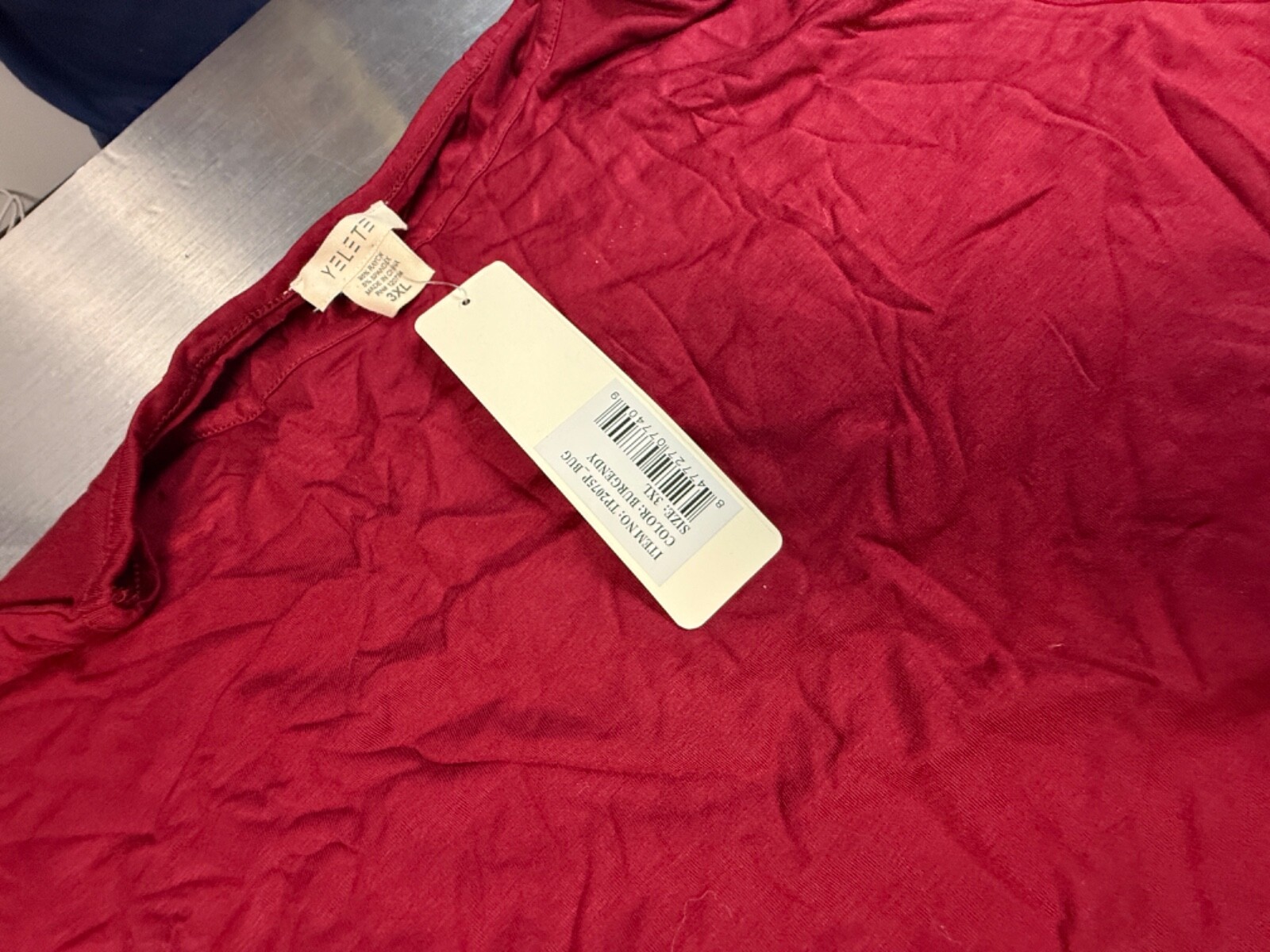 Elevate Your Style: NWT Violet Red 3XL Asymmetrical Tunic (Minor Hem Flaw)