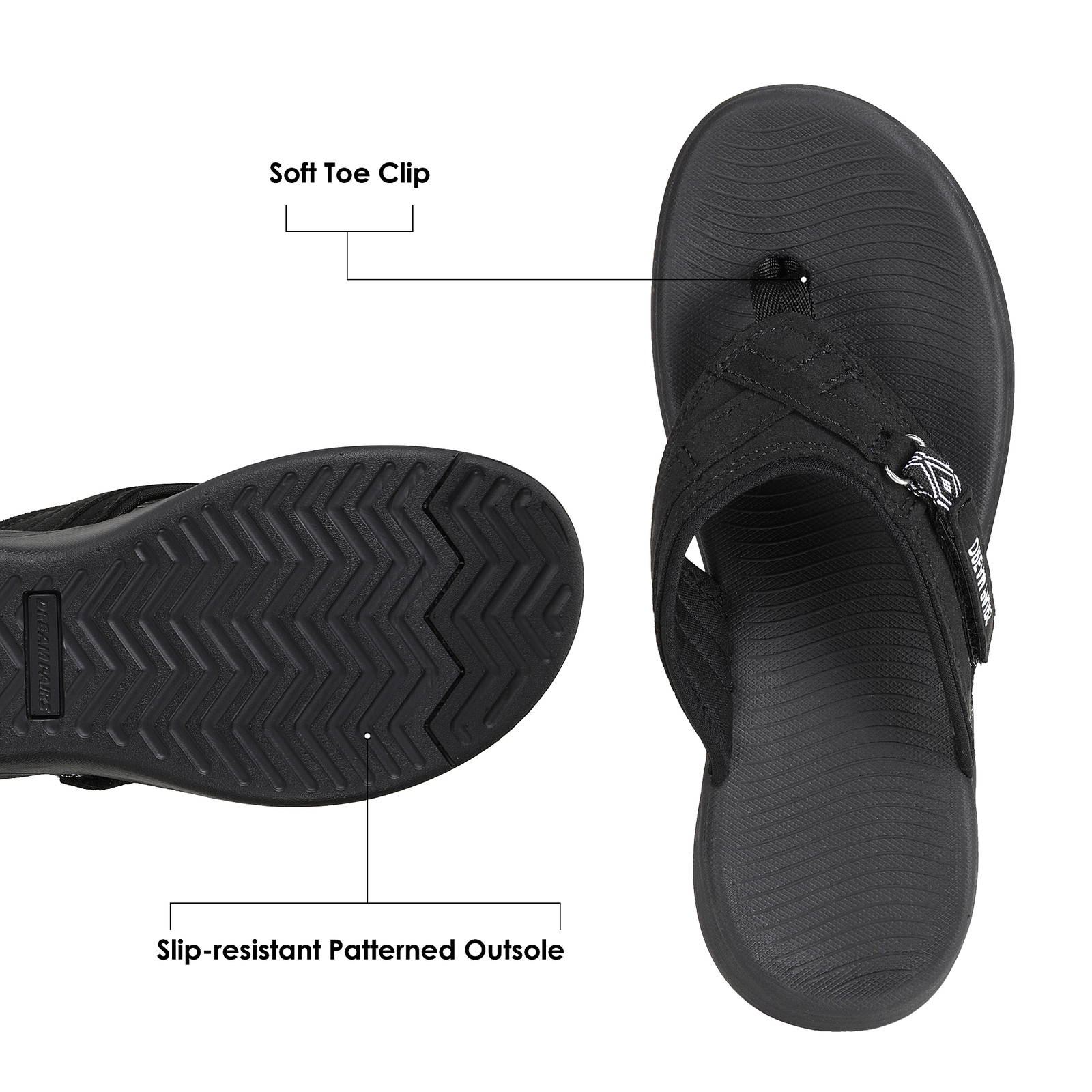 Womens Arch Support Soft Cushion Flip Flops Thong Lightweight Beach Sandals Shoe