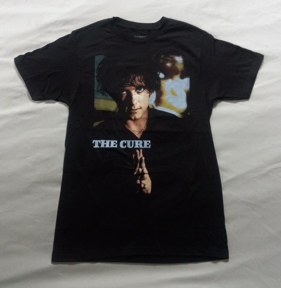 NWOT The Cure Men’s T-Shirt SZ Small Black 2 Sided Graphic Robert Smith Band