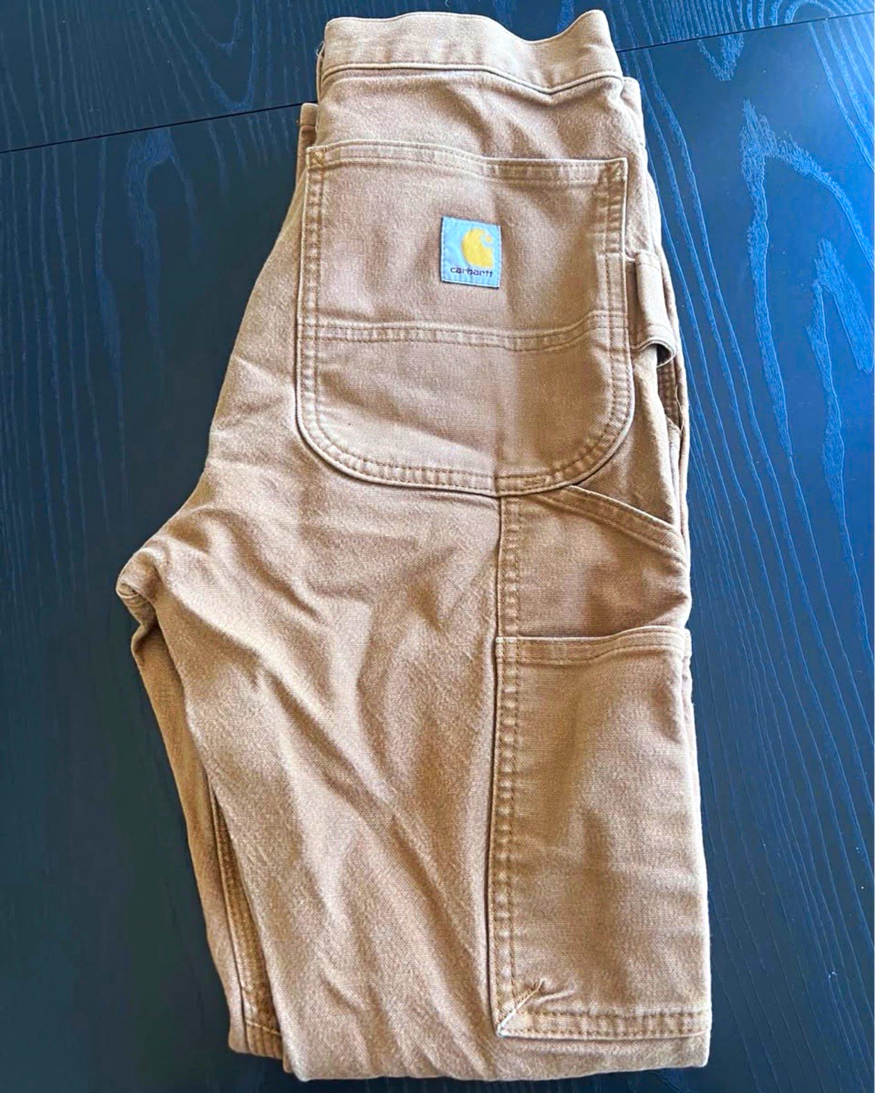 Carhartt Men’s Brown Workwear Pants Slim Straight Canvas Cotton Cargo W30