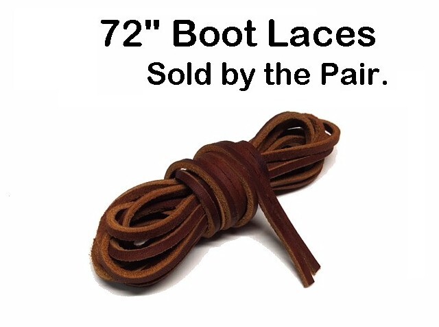 Leather Boot Laces Brown AC ~ 1 pair 72″ ~ Real TUFF Boot, Shoe Made in USA