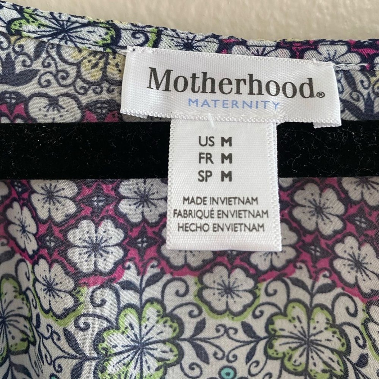 Motherhood Maternity Printed Kimono Sleeve Top Size Medium