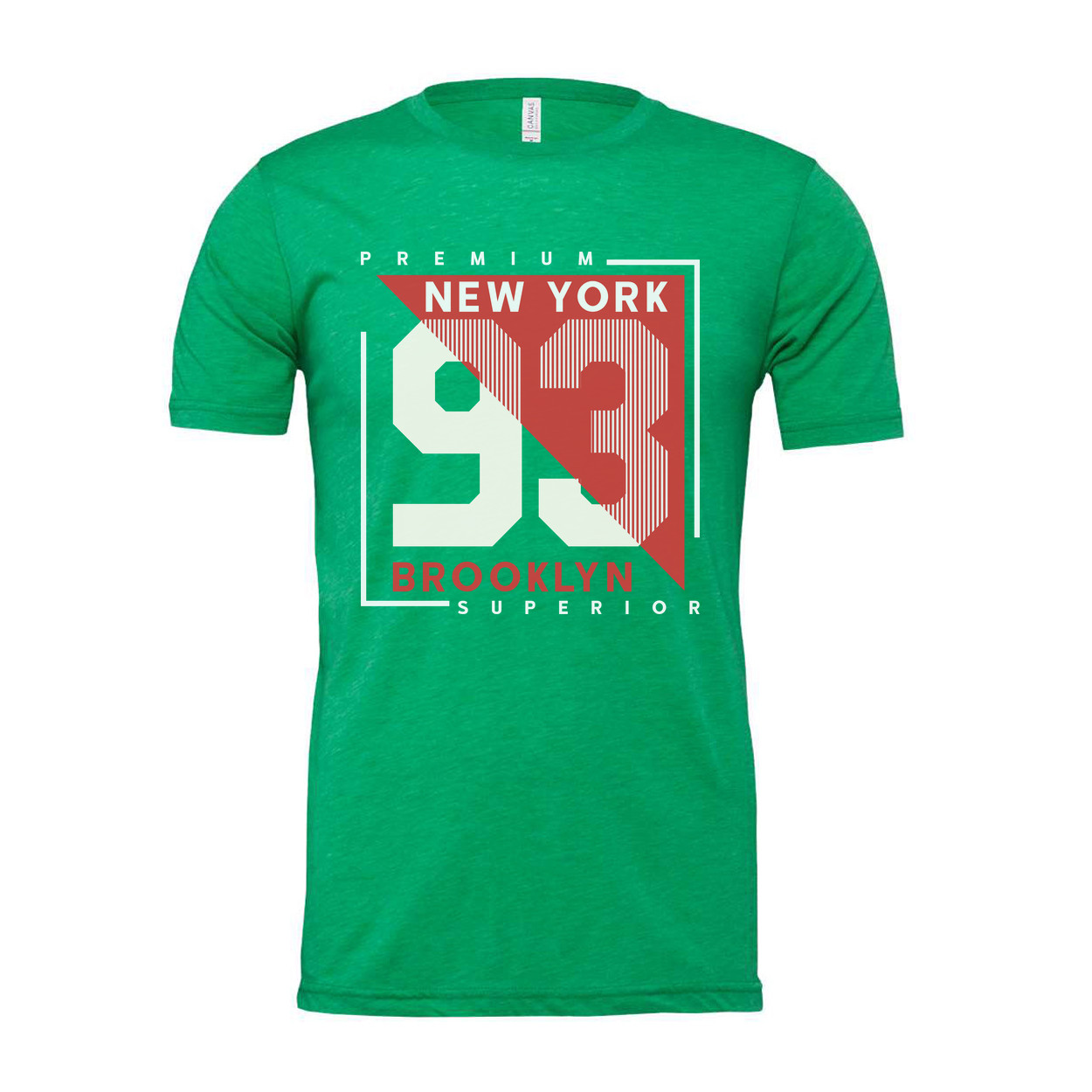 Premium New York 93 Graphic T Shirt With Brooklyn Superior Text Unisex Short Sle