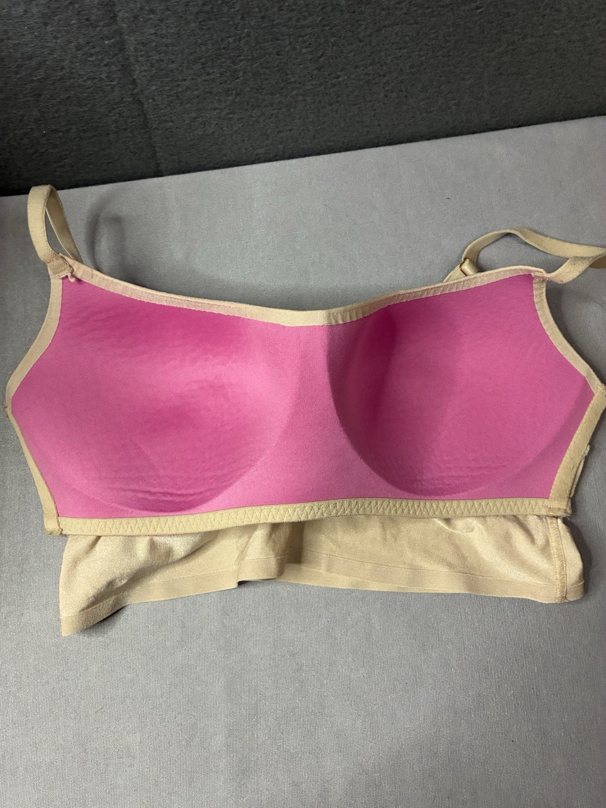 PINK Victoria’s Secret Wireless Padded Bralette Bra Lot 2 S/D Green Beige Pink