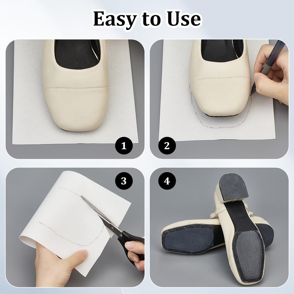 39in Clear Sole Protector for High Heel Shoes Non-Slip Transparent Shoe Sole …