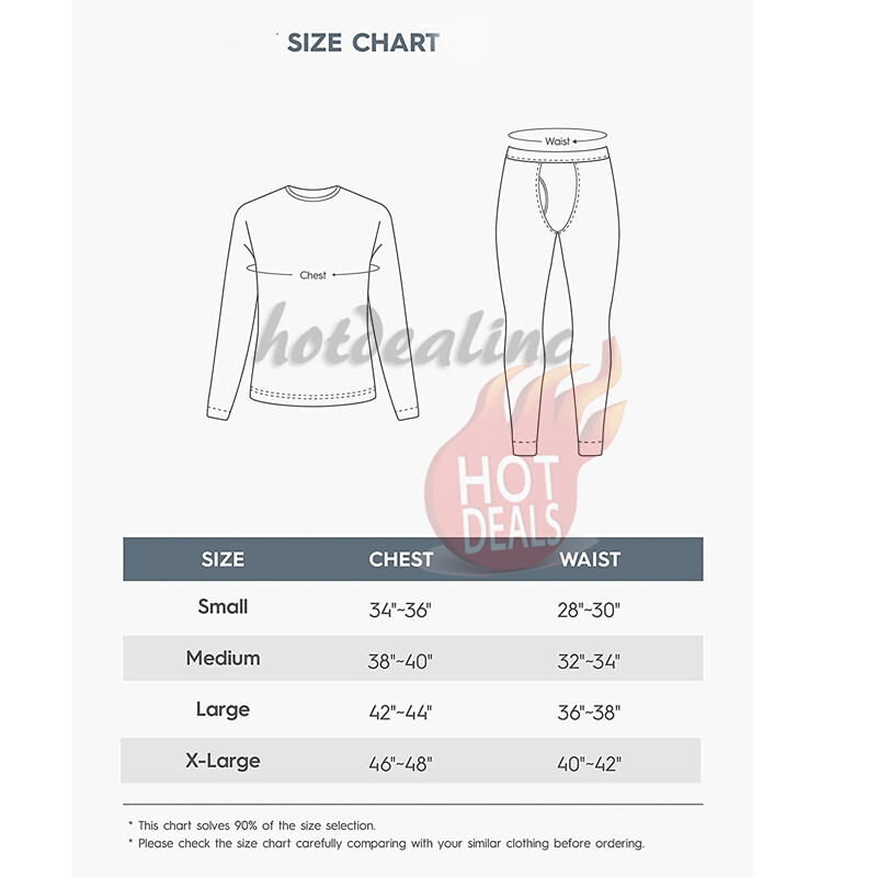 Men’s Winter Fleece Lined Thermal Cotton Top&Bottom Long Johns Underwear Set