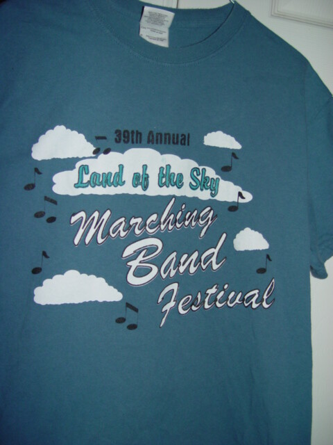 39th Annual Land of The Sky Marching Band Festival Candler NC T-Shirt Size Small