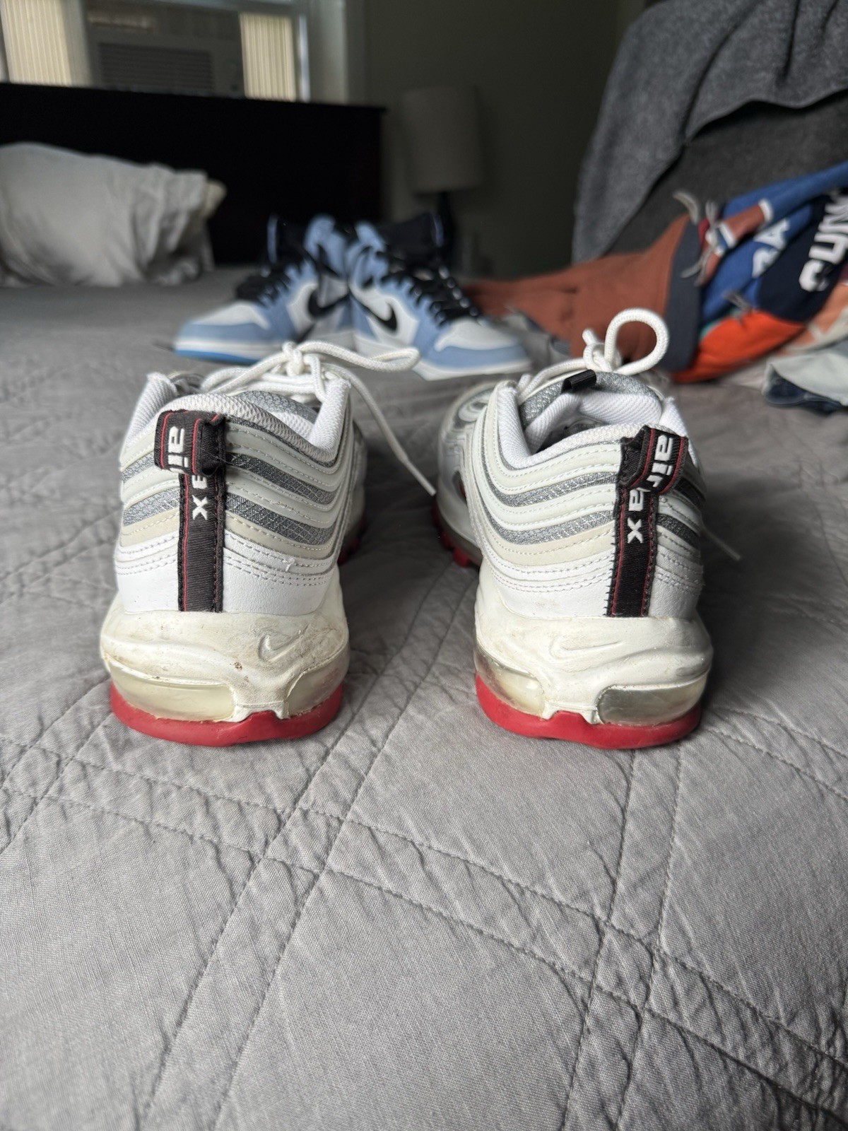Nike Air Max 97 Men’s White/Gray/Red White Bullet