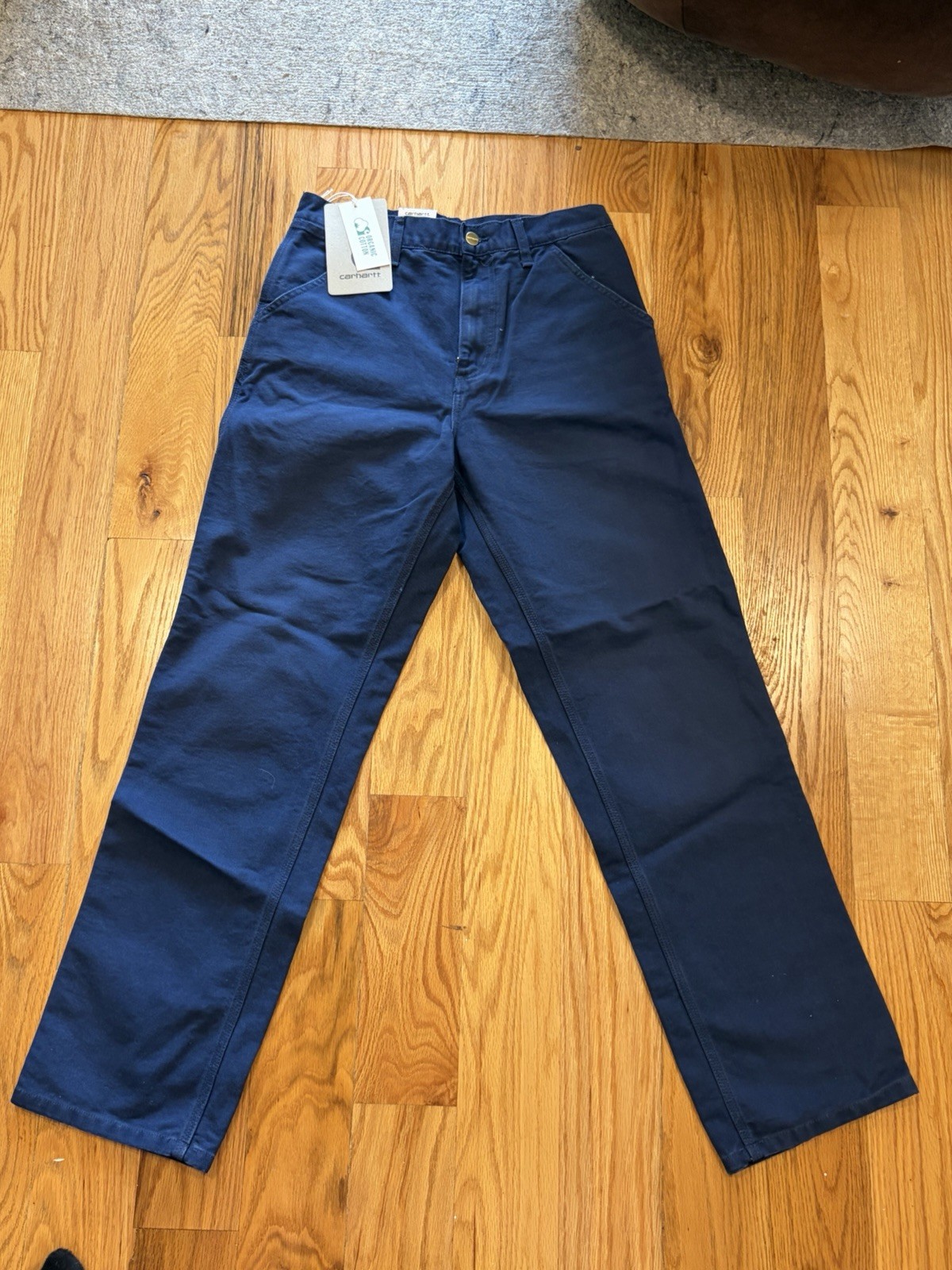 Carhartt WIP Simple Pant Air Force Blue Aged Canvas 28×32 NWT Fast Ship