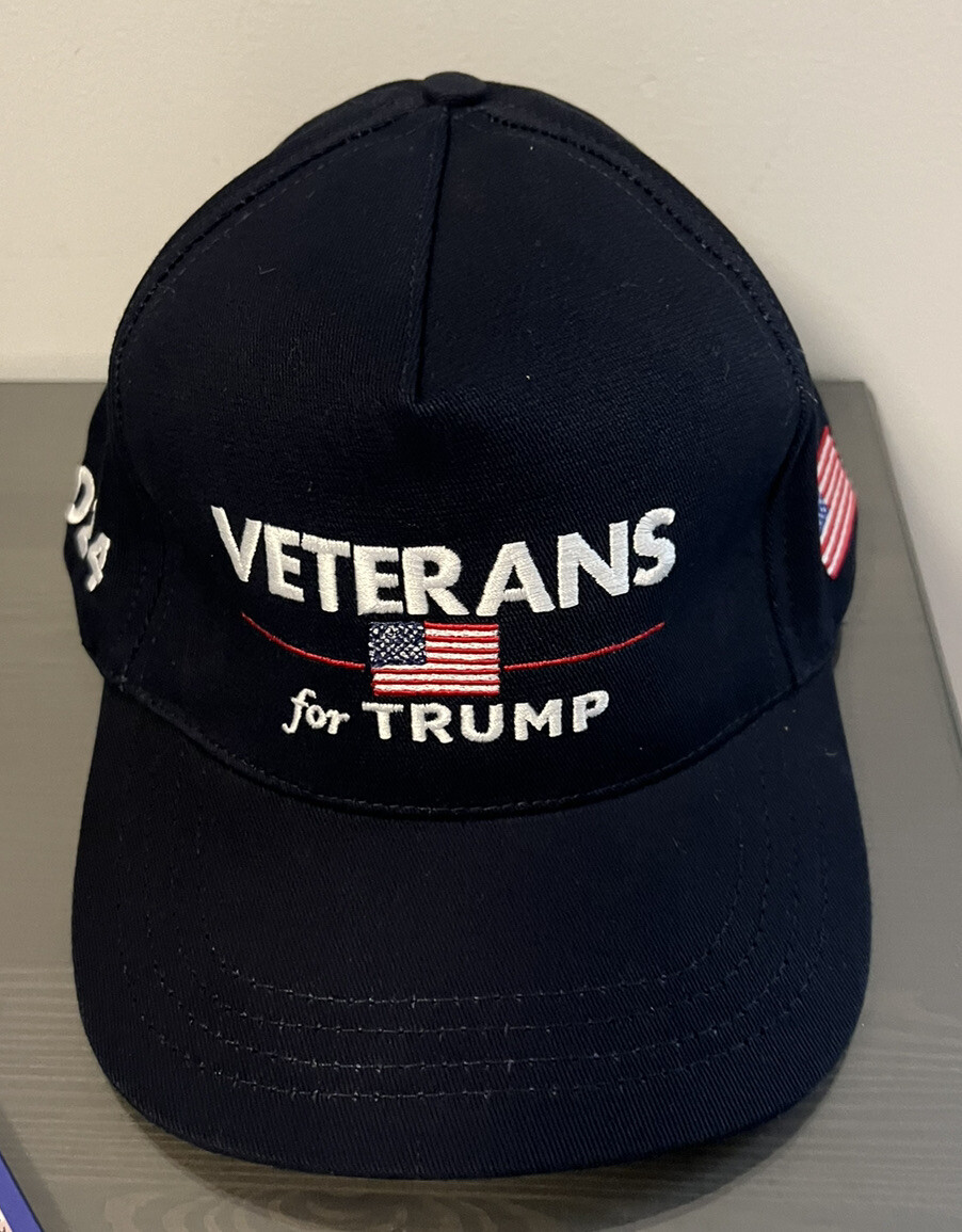 Donald Trump Veterans For Trump Authentic Campaign Official Hat Trucker Cap MAGA