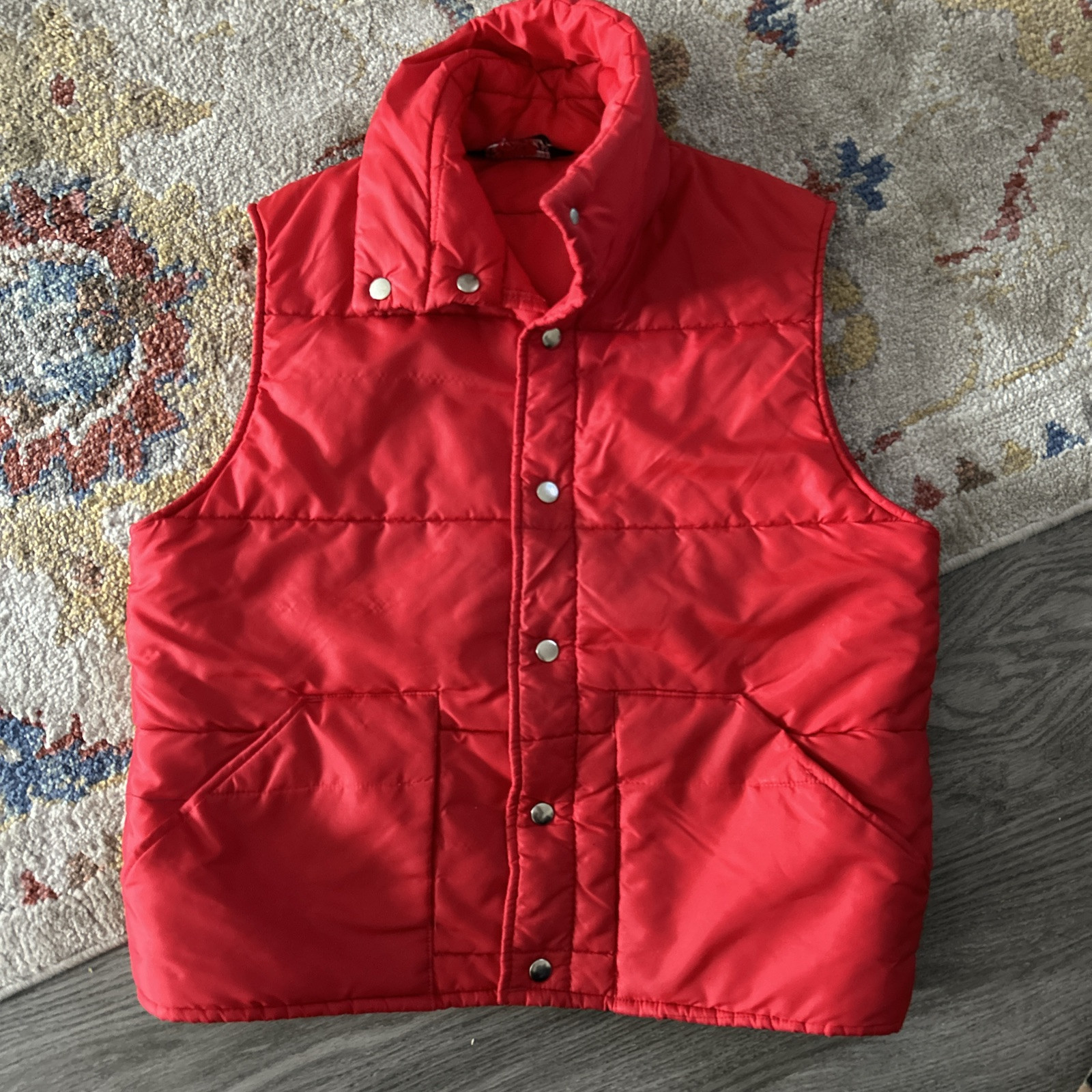 Vintage Sportsmaster Sports Master Red Down Mens Vest Sz M 42” Made In USA