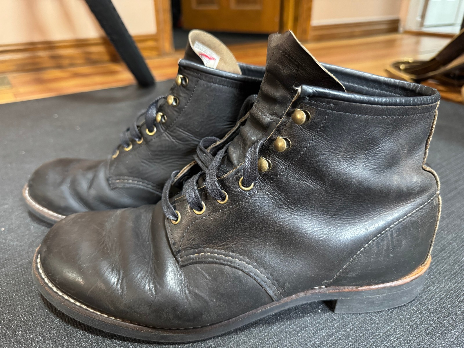 Red Wing Heritage Blacksmith 3341 Charcoal Rough & Tough Men’s 12 D FRESH RESOLE