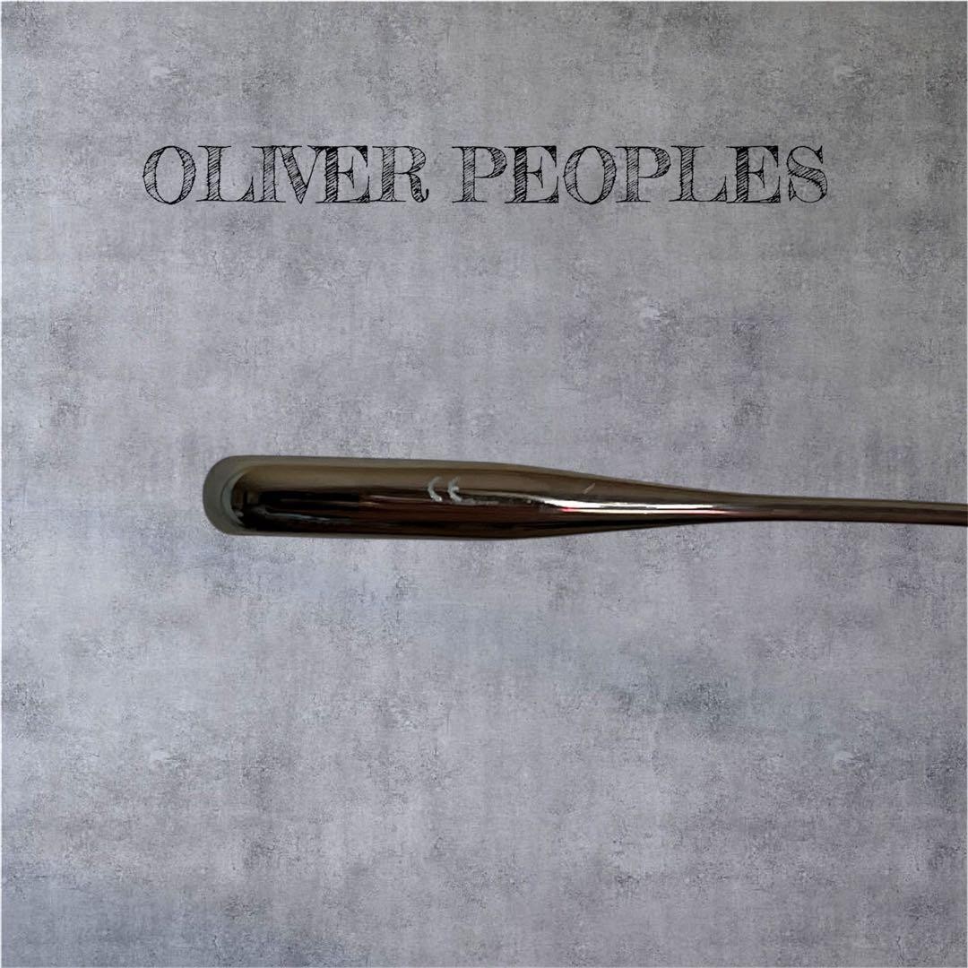 Oliver Peoples Kin Sunglasses Japan Made Silver Smoke Lens 50mm Used