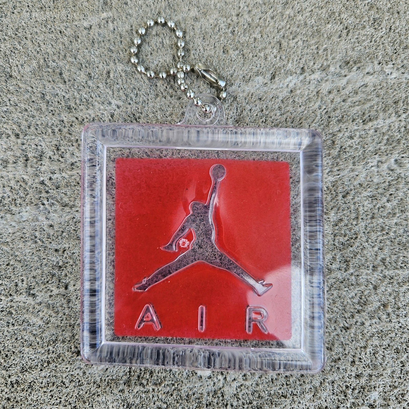 Nike Air Jordan Jumpman Shoe Hang Tag Keychain with Chain ORANGE