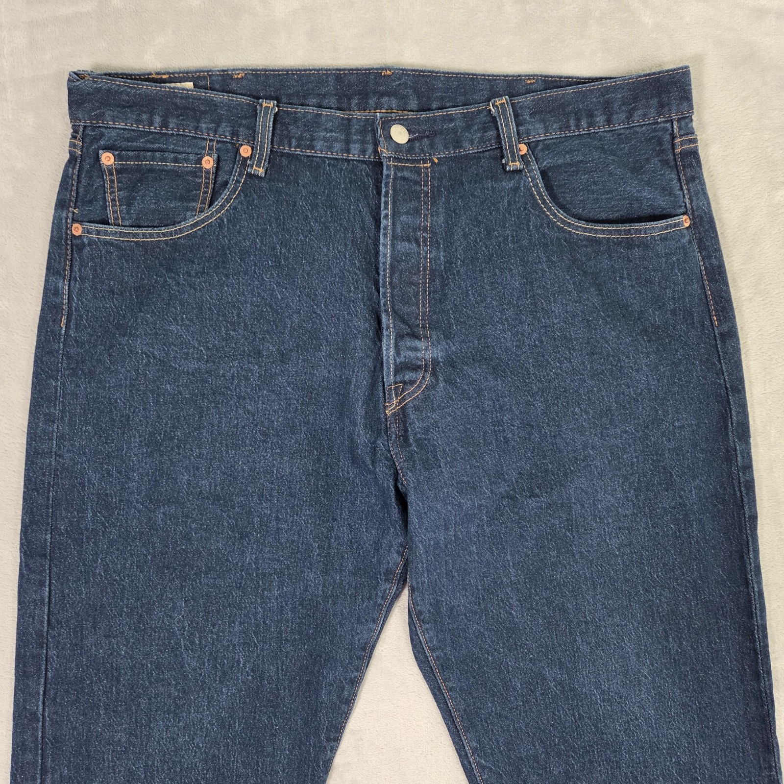 Levi’s Premium 501 ’93 Straight Leg Jeans Mens 40×26 Blue Medium Wash Button Fly