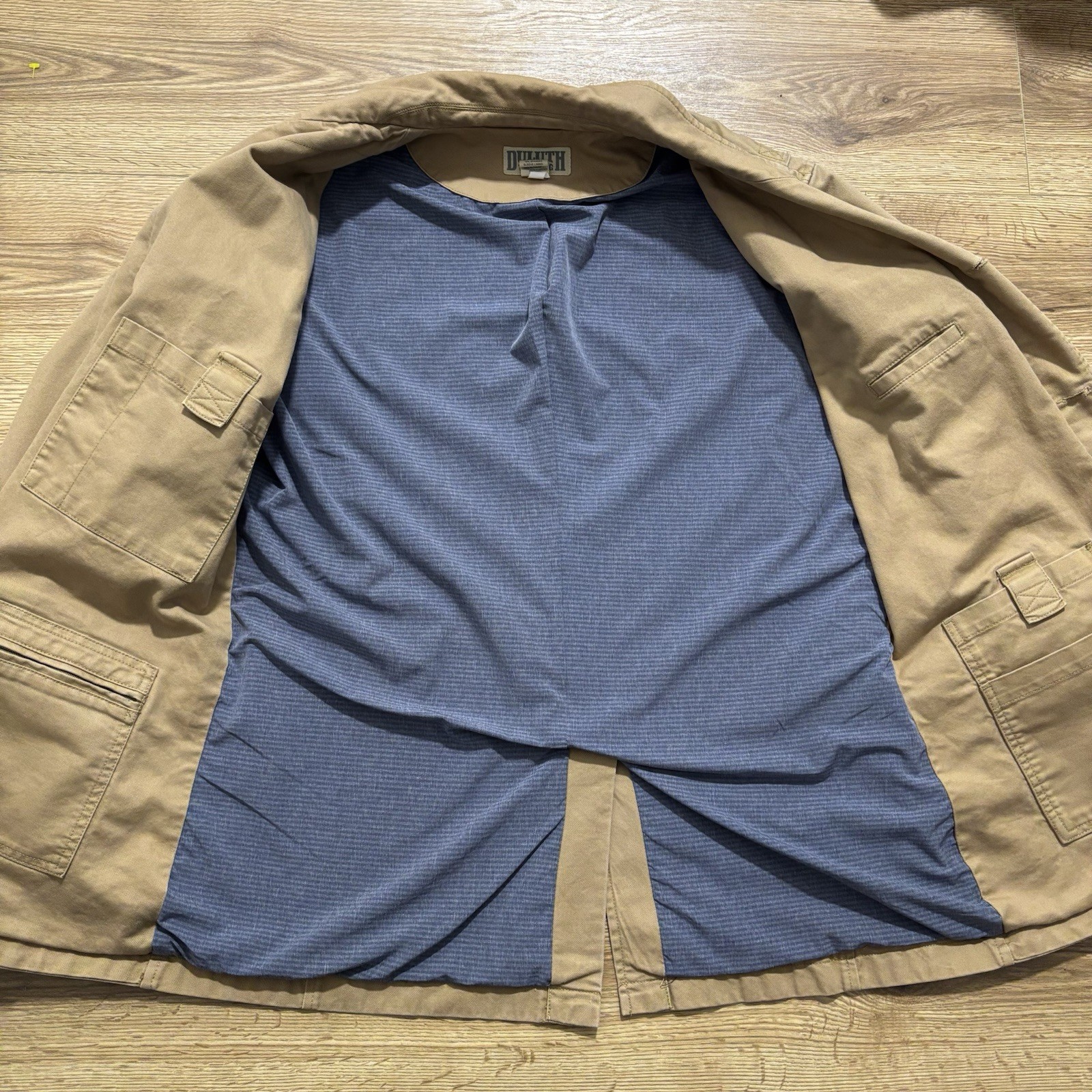 Duluth Trading Gentlemans Casual Jacket Men’s Large Tall Tan Button Midweight