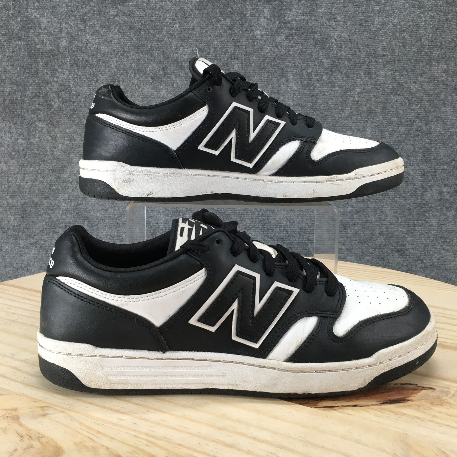 New Balance 480 Shoes Mens 10 D Casual Sneakers Black Lace Up Low Top BB480LBA