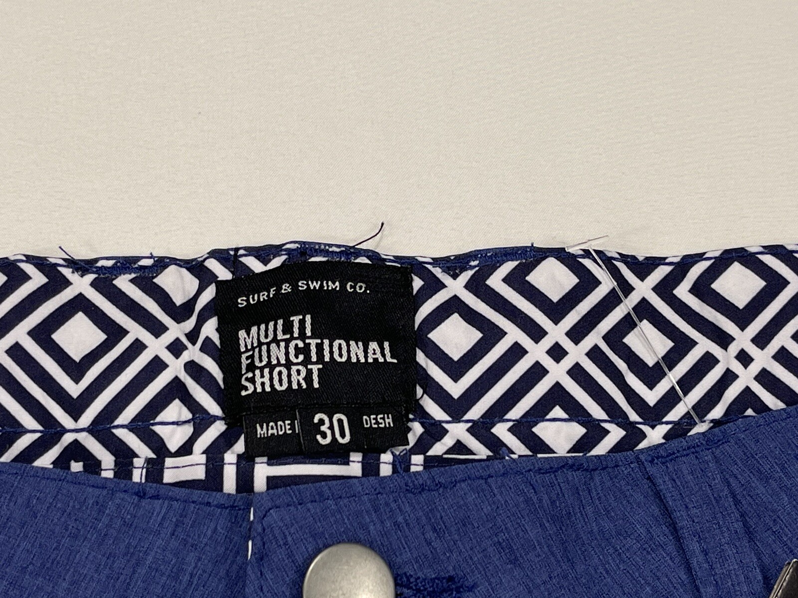 ✅ New ✅Surf And Swim Co Multi Functional Short ✅Moody Blue ✅Mens ✅30 ✅Chambray