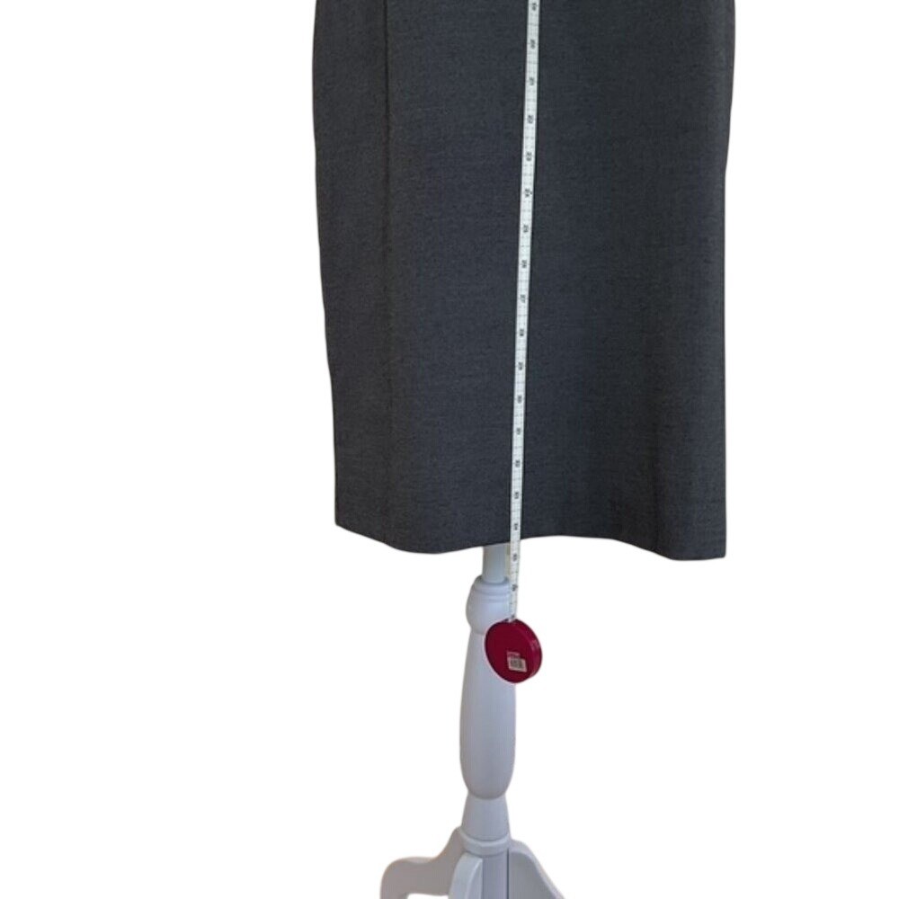 Norton McNaughton Petites Gray Sleeveless Sheath Dress Size 12P Office Career