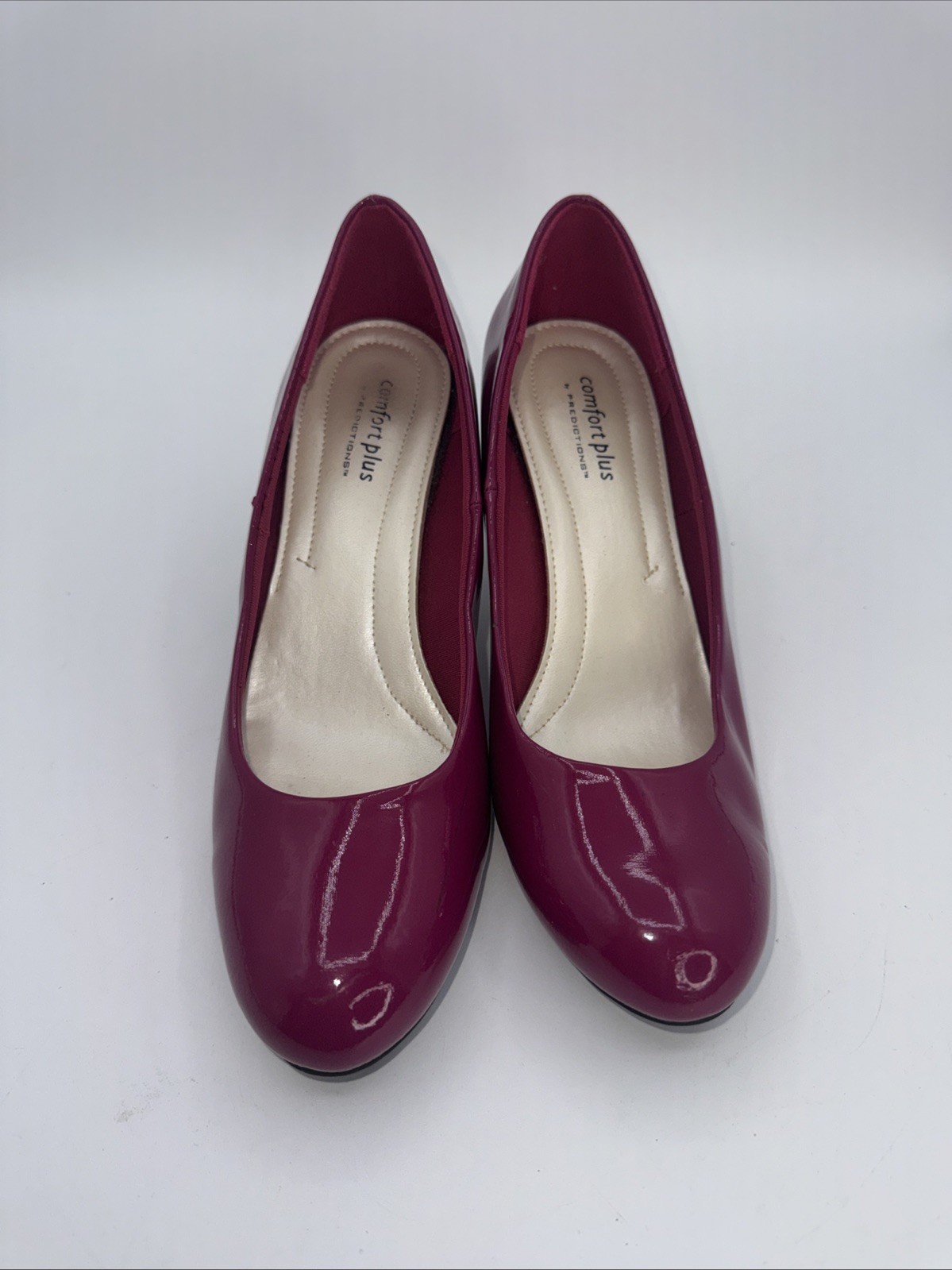 Comfort Plus by Predictions Karmen Women Pump Sz 8.5 Dress Hot Pink Patent Heel