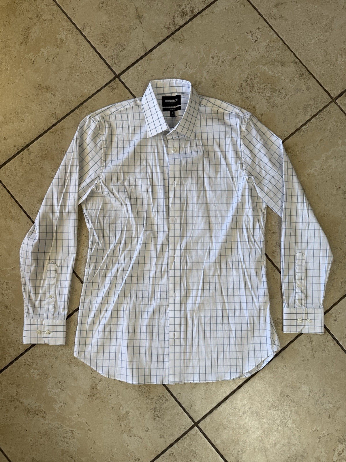 Men’s Bonobos Stretch Dress Shirt Size 17/36 Tailored Fit