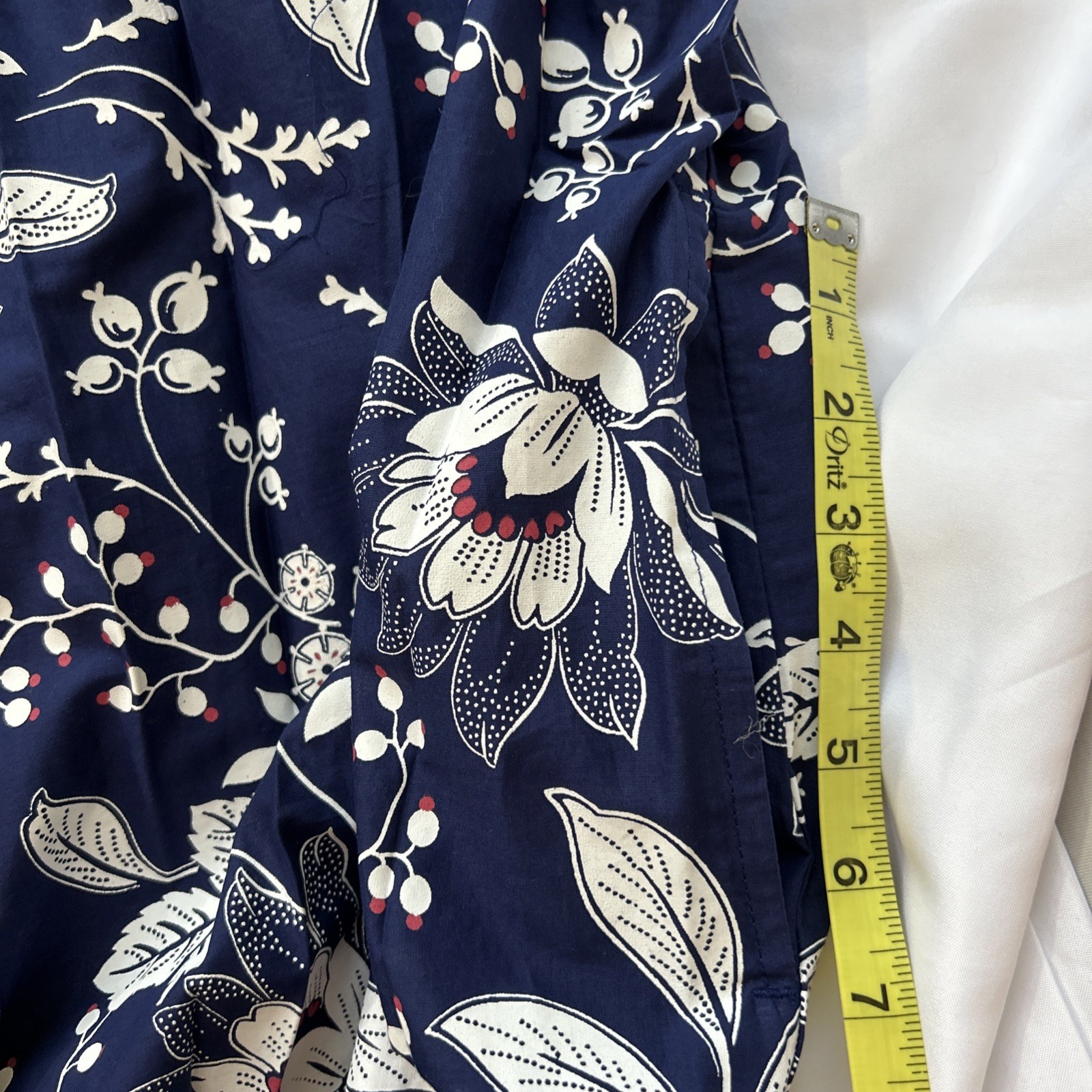 Only Necessities Sz 5x 38/40 Kaftan Gown House Dress Women’s Blue Floral Casual