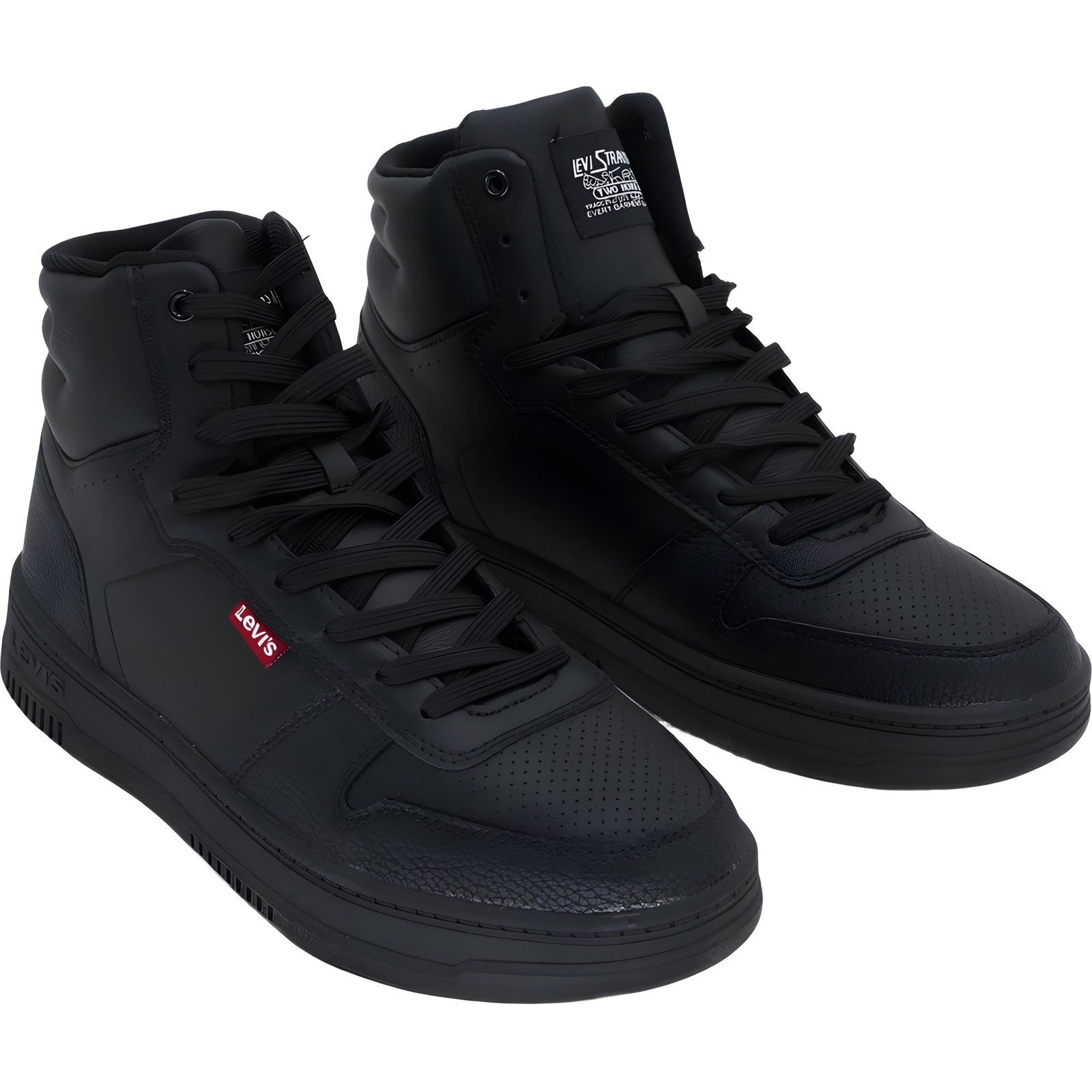Mens Levis Drive High Top Fabric Black Mono US 8M