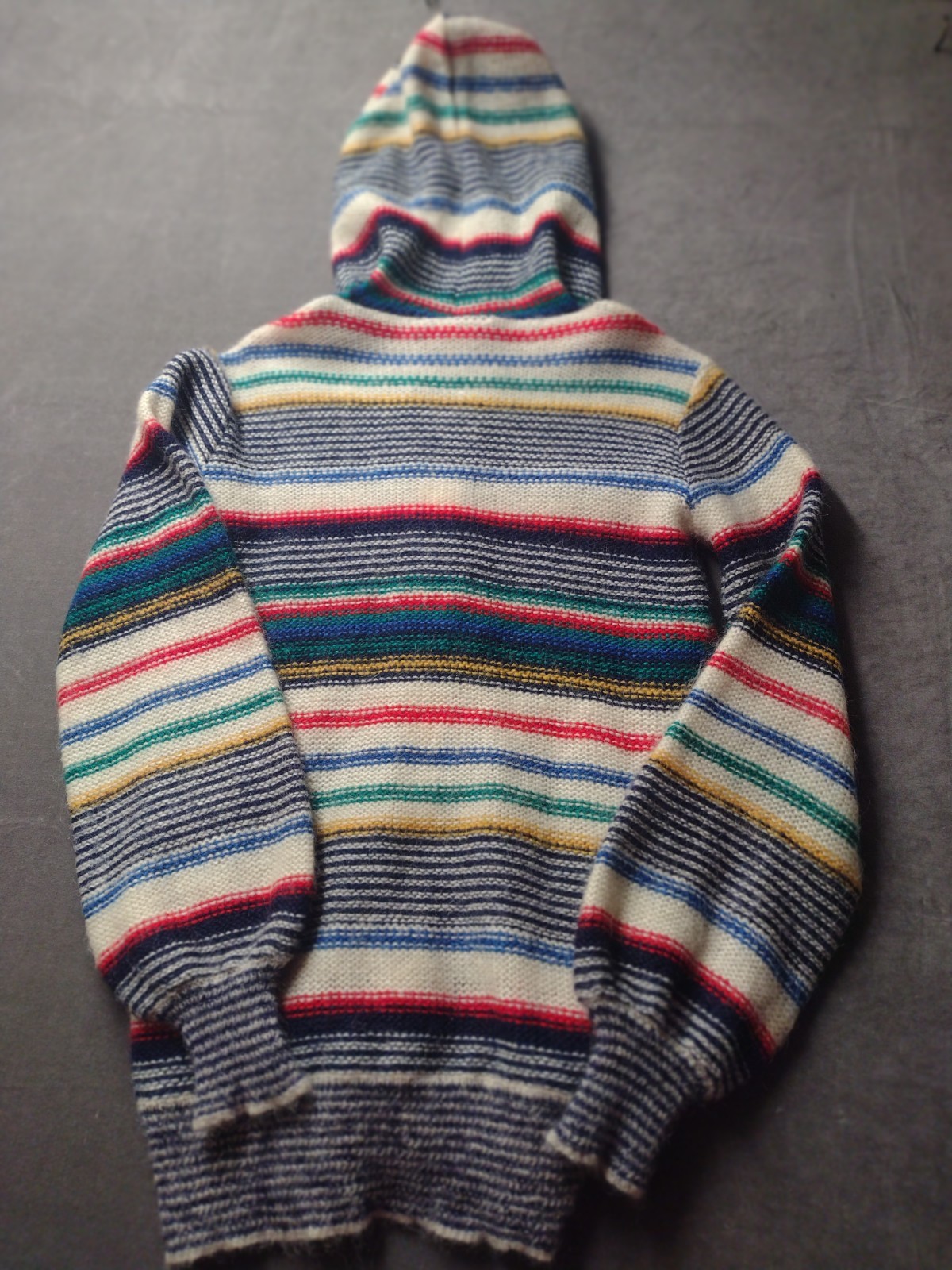 Vtg renee tener for Outlander Med Multicolor Striped Hoodie Zip Front Hong Kong