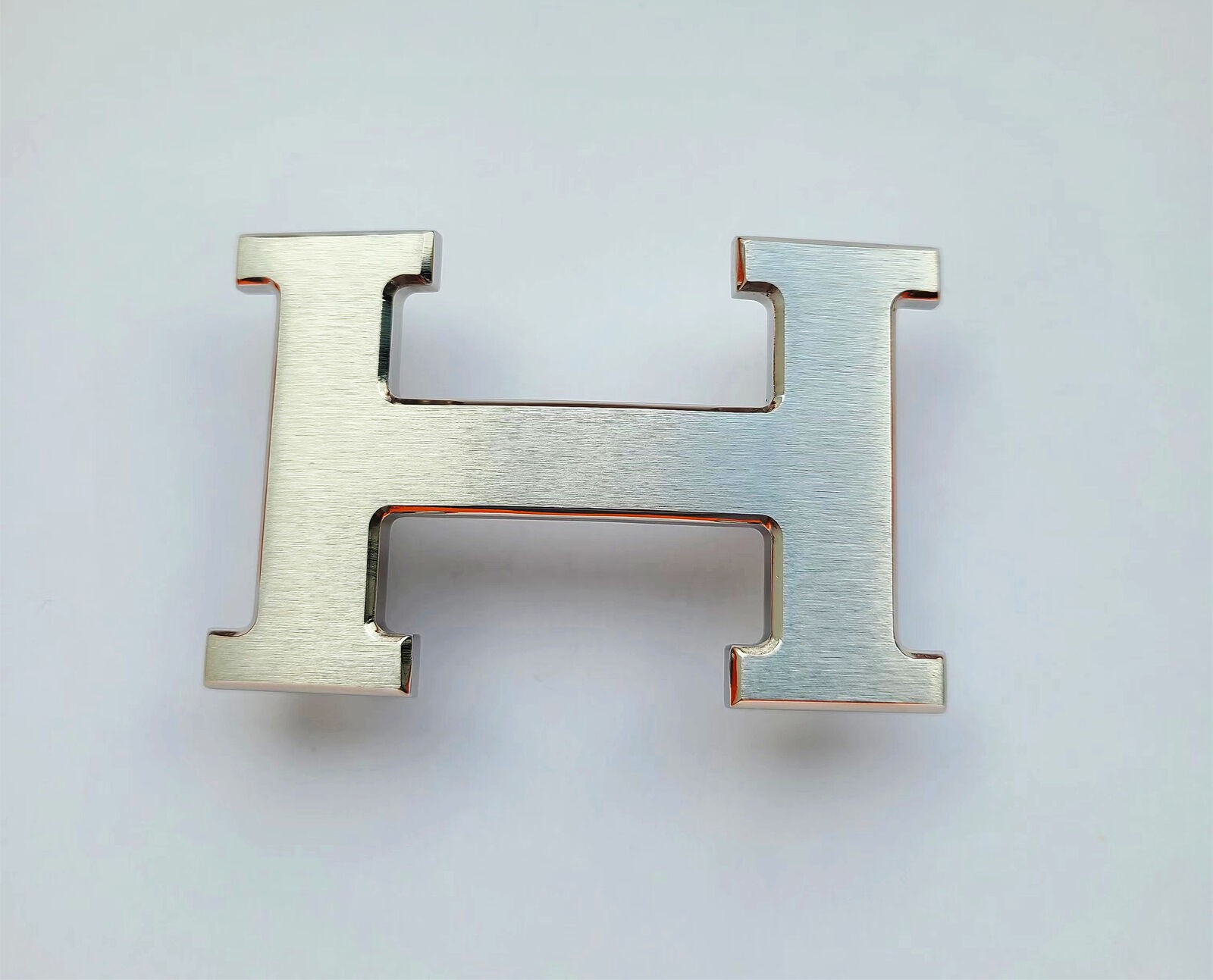 38mm H Silver Brushed Constance Belt Buckle