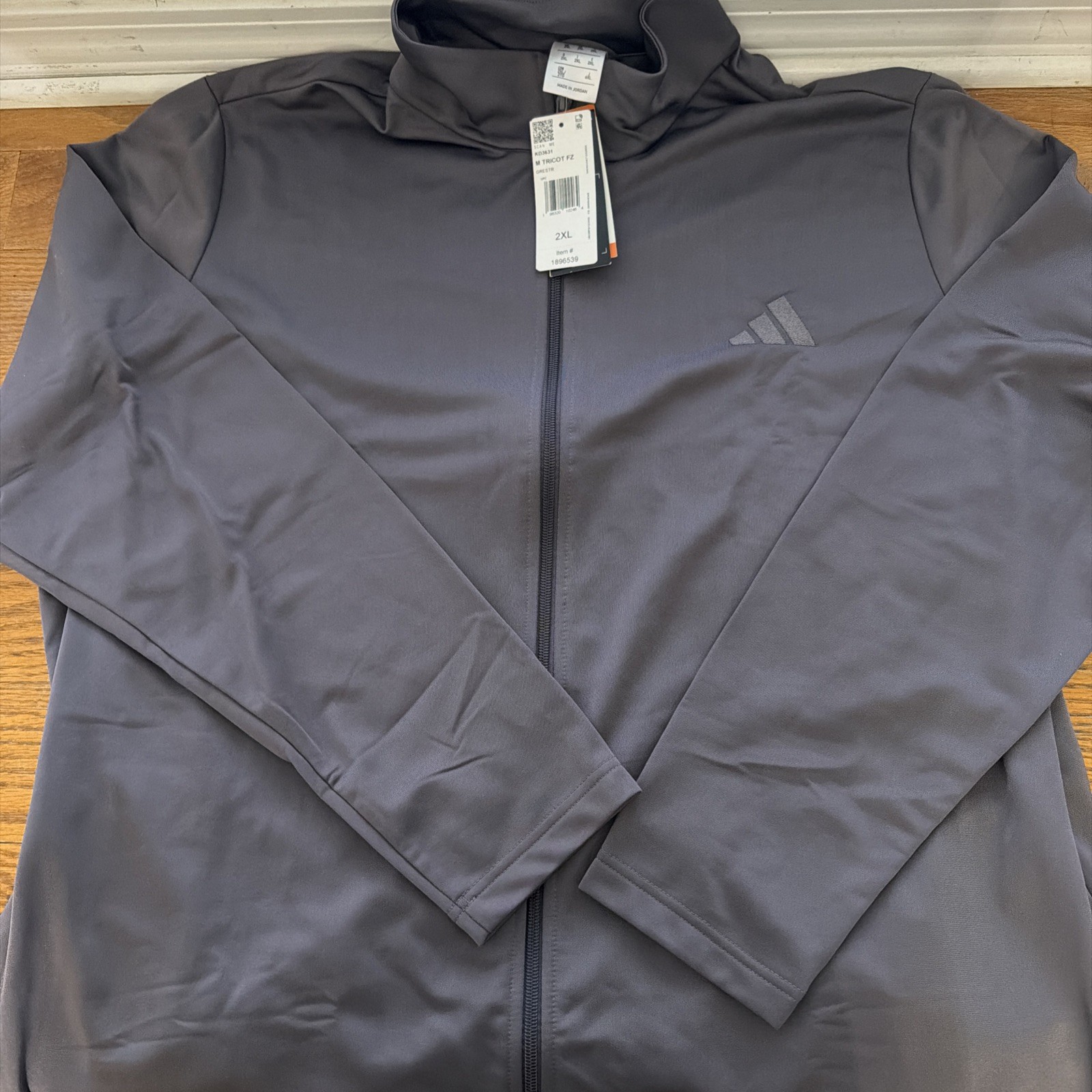 Adidas Tricot Full Zip Jacket 2XL Gray / GRESTR – KD 3631