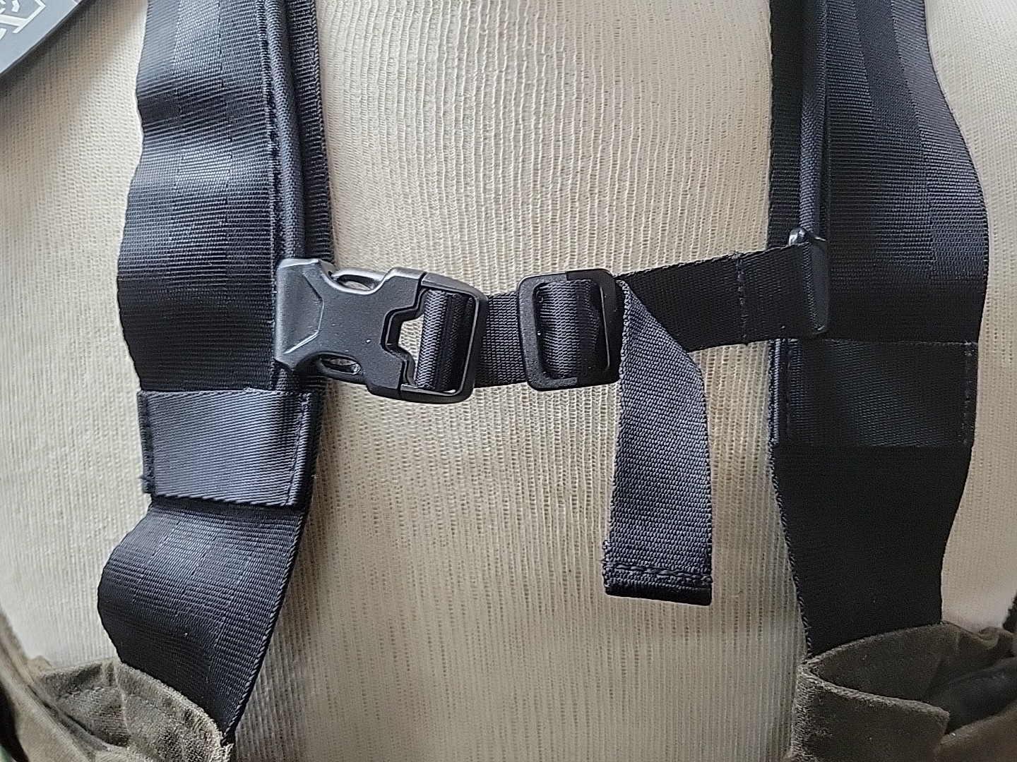 Upland Hunting Waxed Cotton Nylon Strap Vest Olive/Blaze XL-XXL (NWI/No Tag)