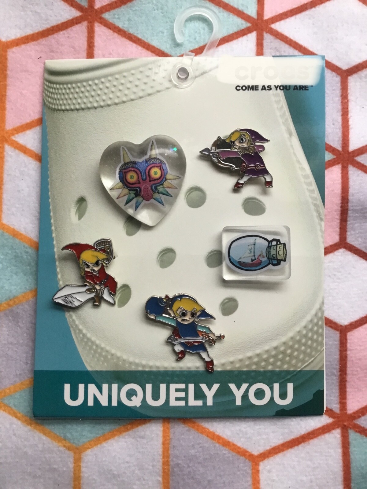 Crocs Handmade jibbitz 5pc Legend Of Zelda Link Navi Shoe Charms Set 13