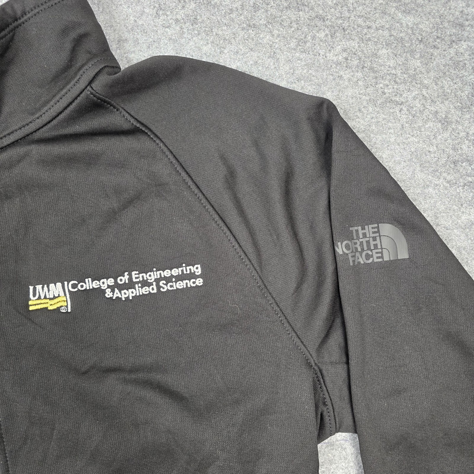 The North Face Jacket Mens Medium Black Softshell Full Zip UWM GE Healthcare