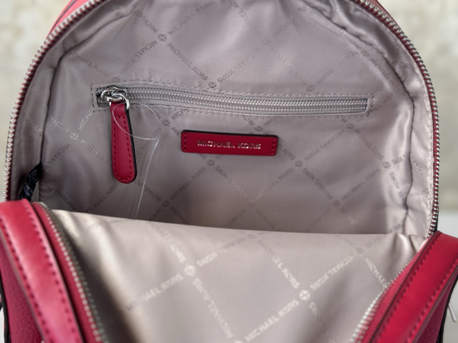 Michael Kors Jaycee Medium Pocket Backpack Dark Raspberry