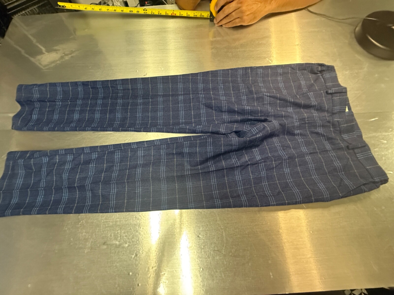 Elevate Your Style: Women’s Blue Multi Plaid Dressy Pants Size Small