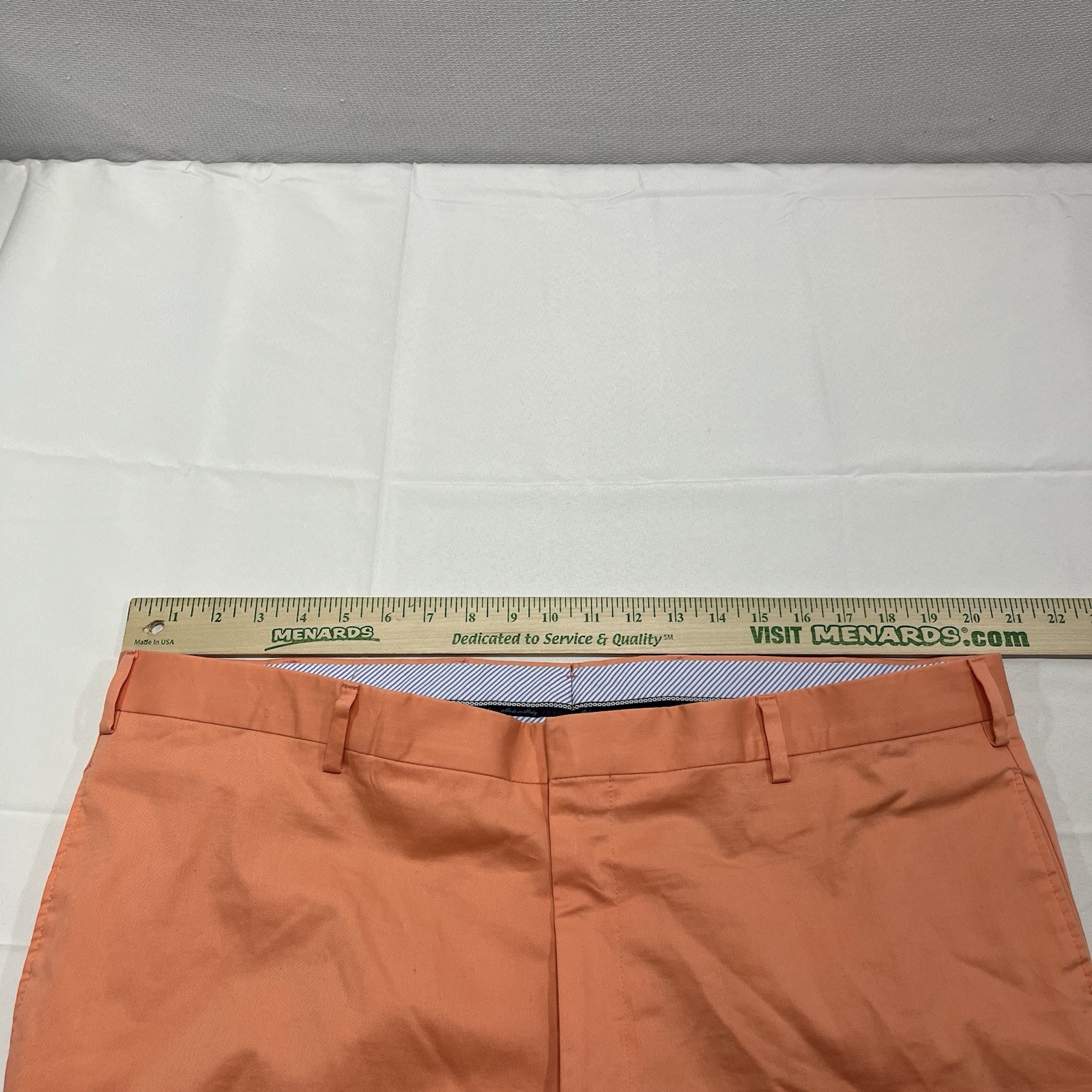 Ben Silver Charleston Pants Mens 40R (Fit: 40×29.5”) Orange Made in Italy – Read