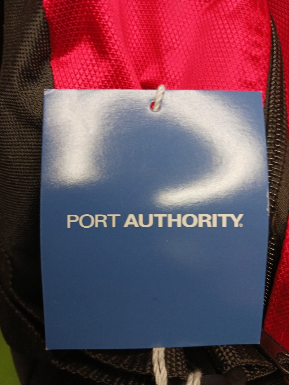 NWT Port Authority Half Moon Dome Large Duffle Bag Red Gray Black 20 x 11″