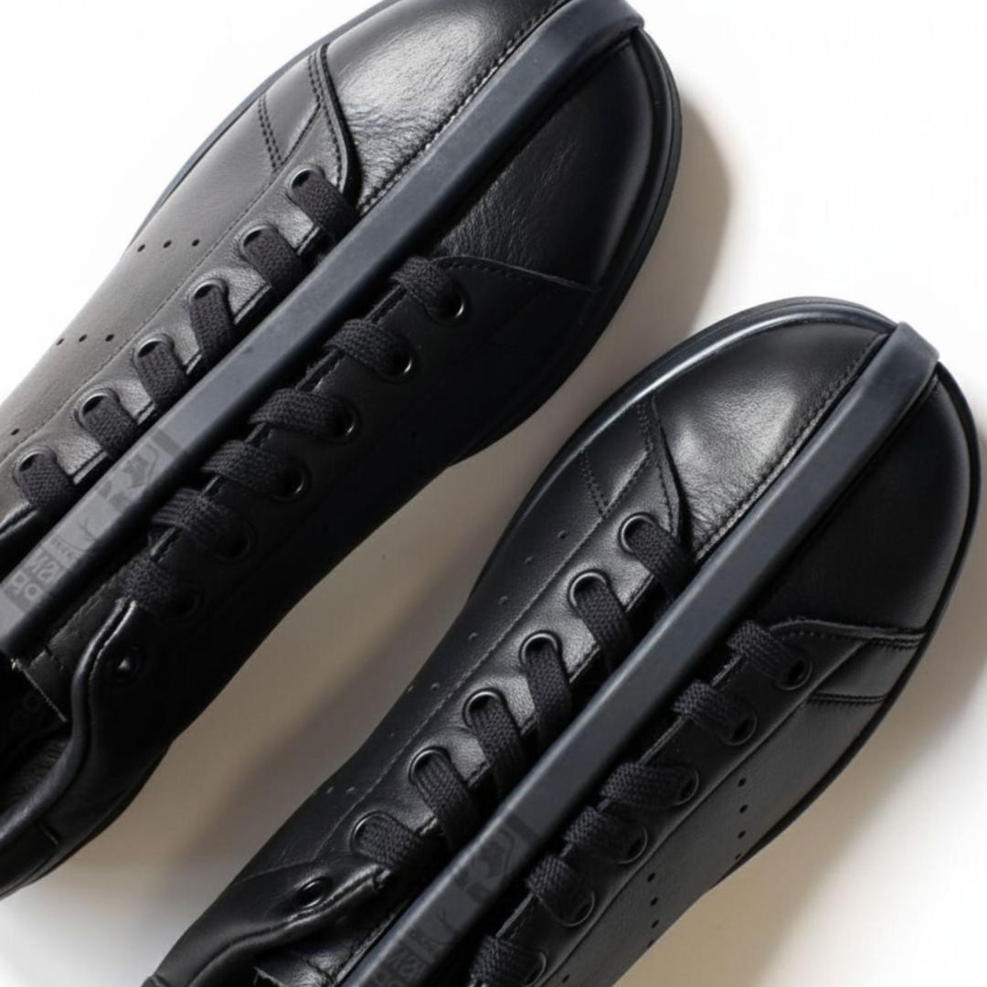 A classic split in half Collaboration Stan Smith black 10