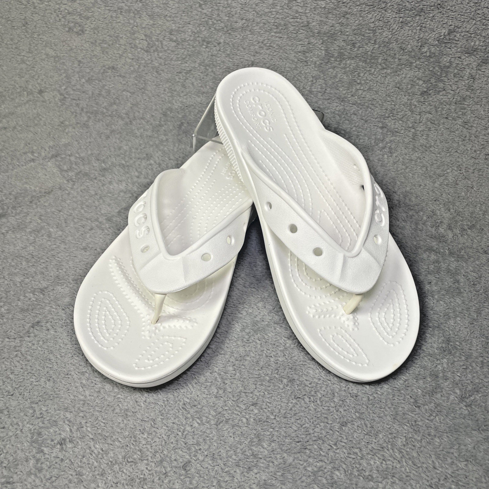 Crocs Baya II Flip Unisex Flip Flop sandal USA Mens 6 Womens 8, + jibbitz holes