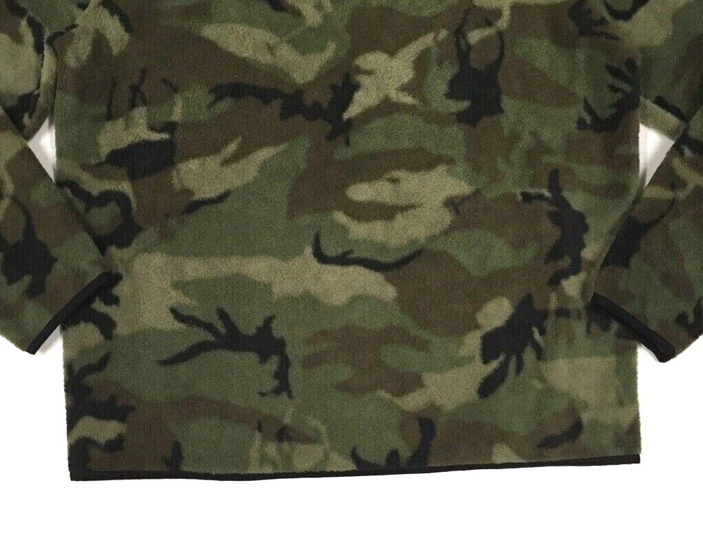 Polo Ralph Lauren Military Army Camo Sherpa Fleece Pullover Jacket Soldier Camp