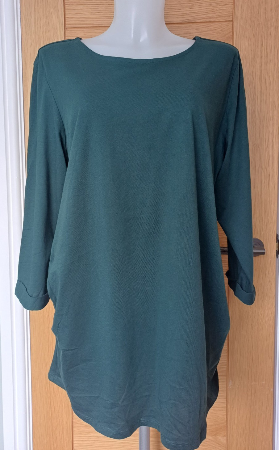 New EX Store Next Size 8 20 Womens Maternity Tunic Style Top Dark Green