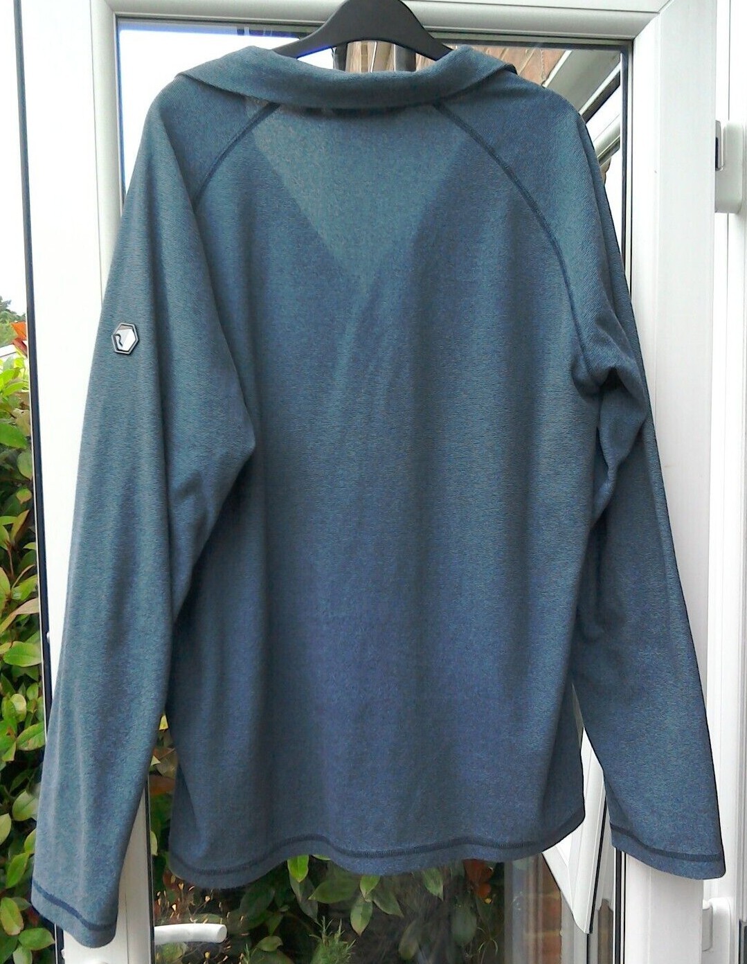 Unisex Regatta Great Outdoors Brand Blue/Grey/Stone Thin Fleece Top Size L 