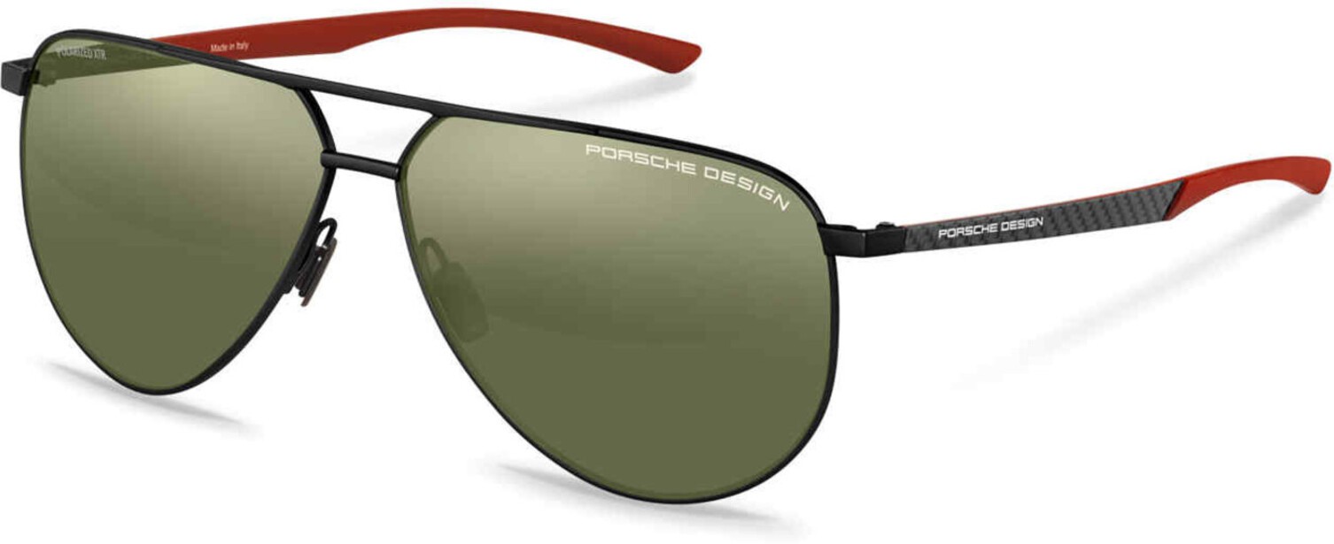 Porsche Design P 8962 Blck / Red a Size 64 Sunglasses