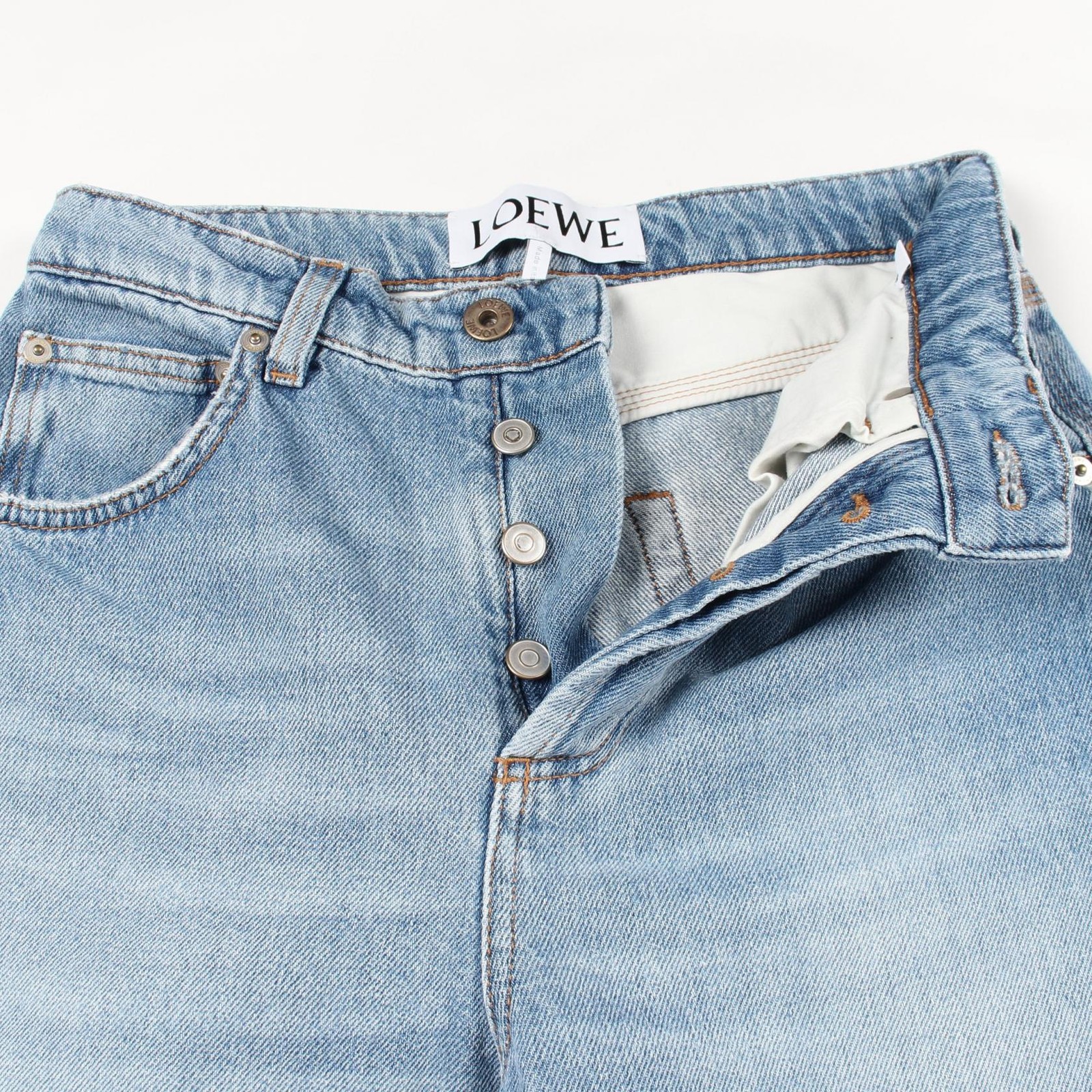 Loewe Cotton Denim Pants – DUTY FREE