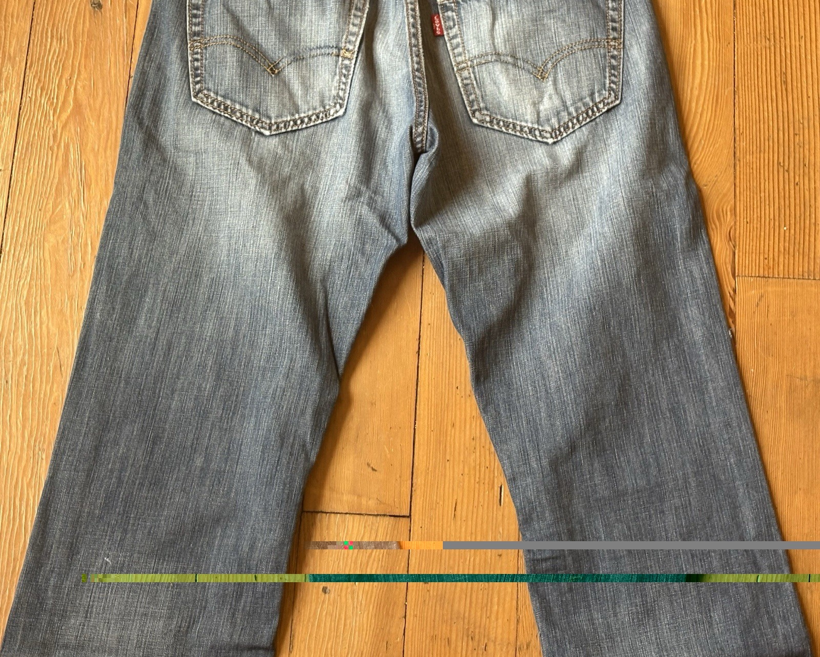 Levi’s 527 Slim Boot Cut Jeans Dark Wash Non Stretch 29×32, Measures 30×32