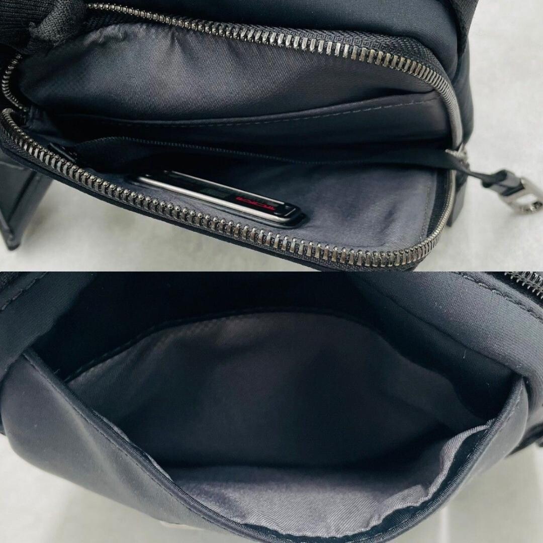 TUMI Harrison Nichols Black Nylon One Shoulder Bag Crossbody Business Auth