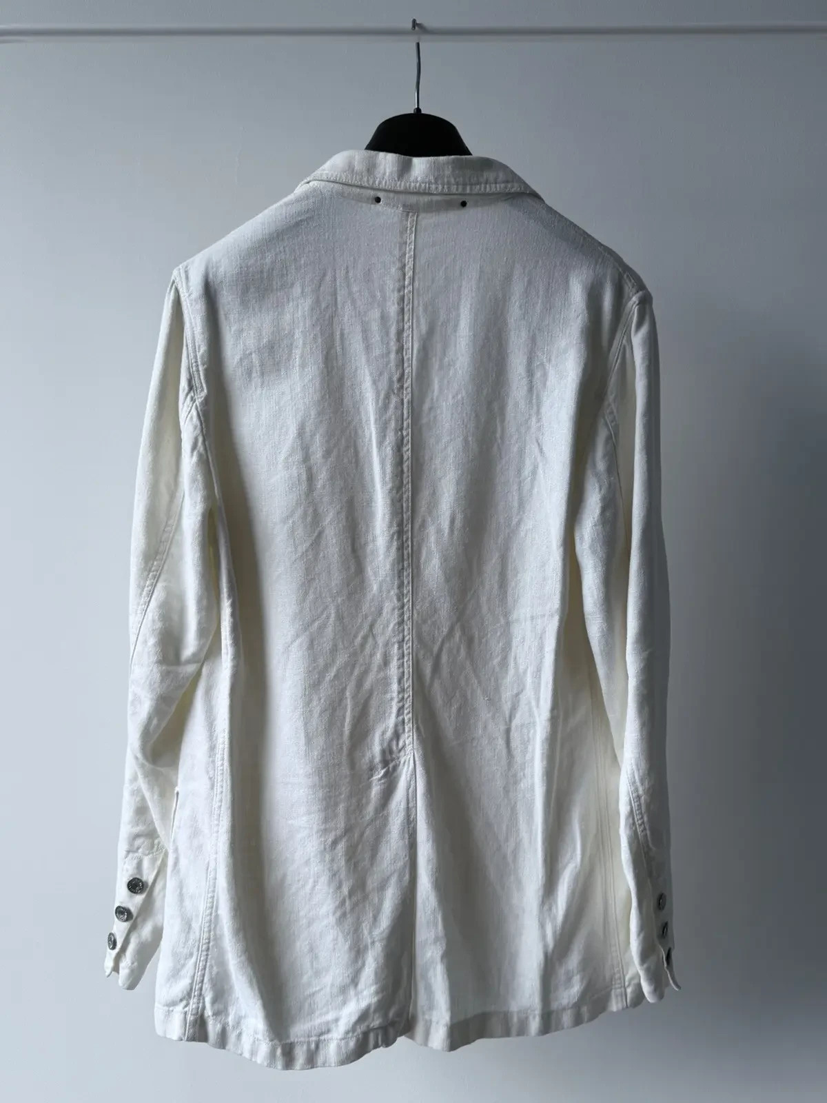 Dolce & Gabbana White Cotton Light Blazer Jacket Size 52
