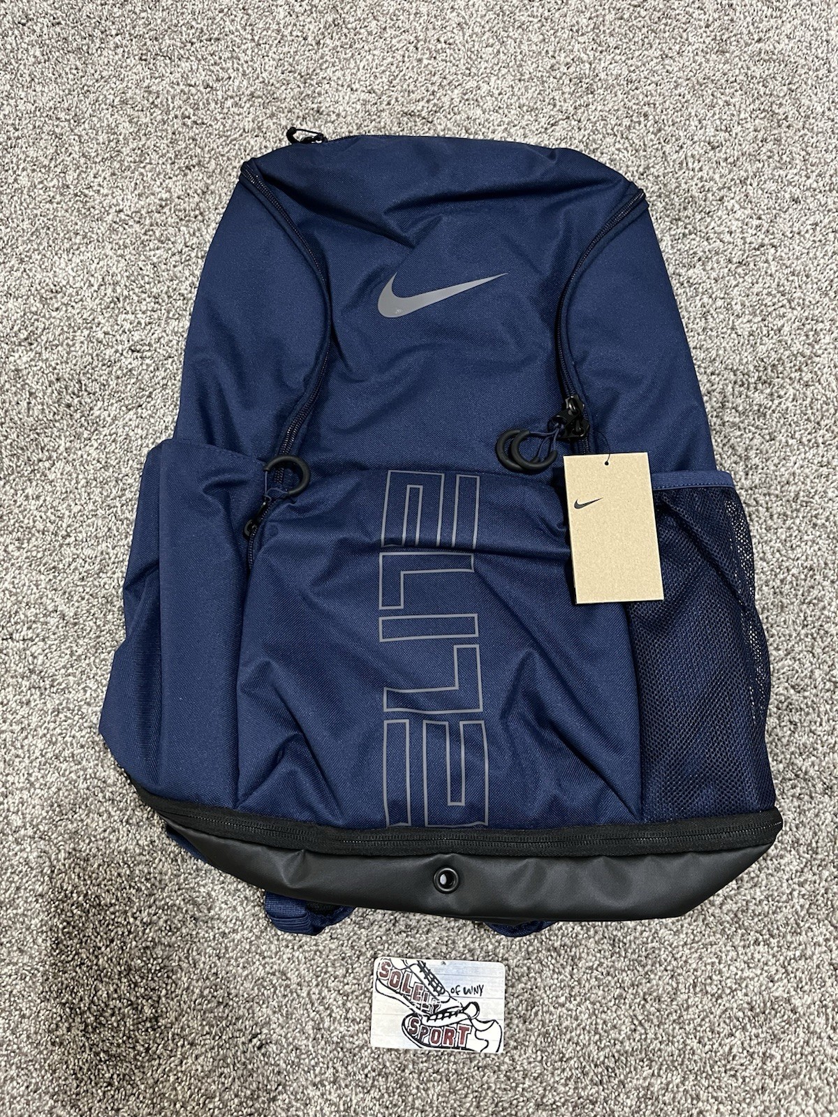 Authentic New Nike Hoops Varsity Elite Backpack Navy Blue Basketball 32L HM9965